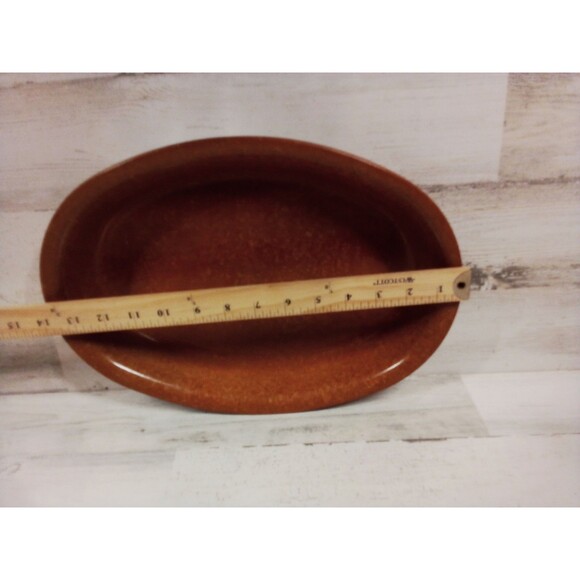 Caduceus Brown/Tan Bowl Platter‎  Great For Fruit Or Bread - Picture 16 of 16